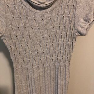 Gray knit dress